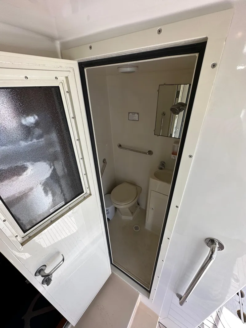 Slide: The Image of 2009 Little Hoquiam 68 Long Range Sportfisher bathroom interior view - 21