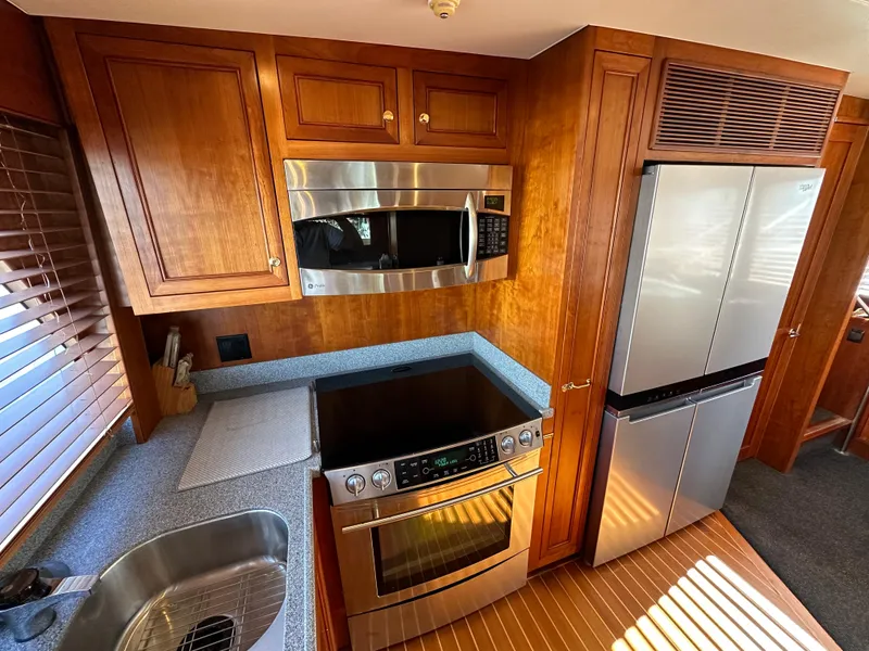 Slide: The Image of Modern kitchen in 2009 Little Hoquiam 68 Long Range Sportfisher yacht. - 30