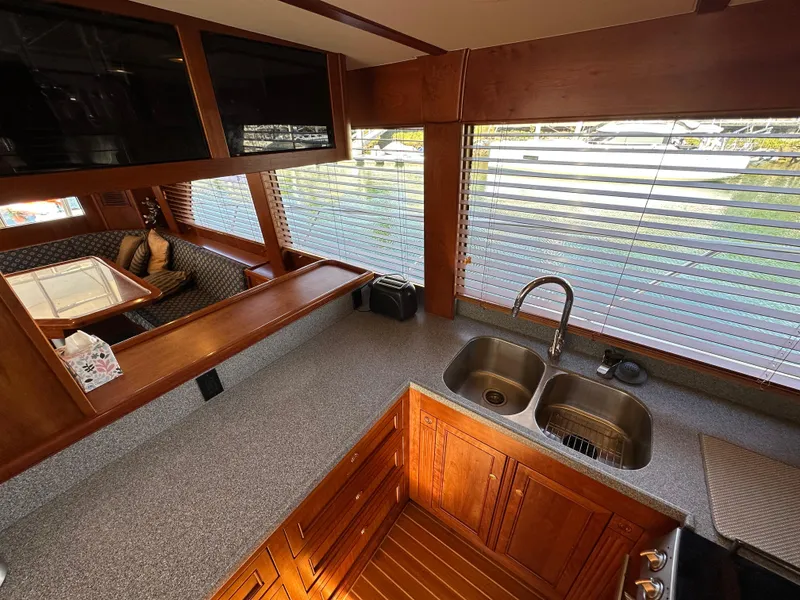Slide: The Image of Interior of 2009 Little Hoquiam 68 Long Range Sportfisher with kitchen and dining area. - 31