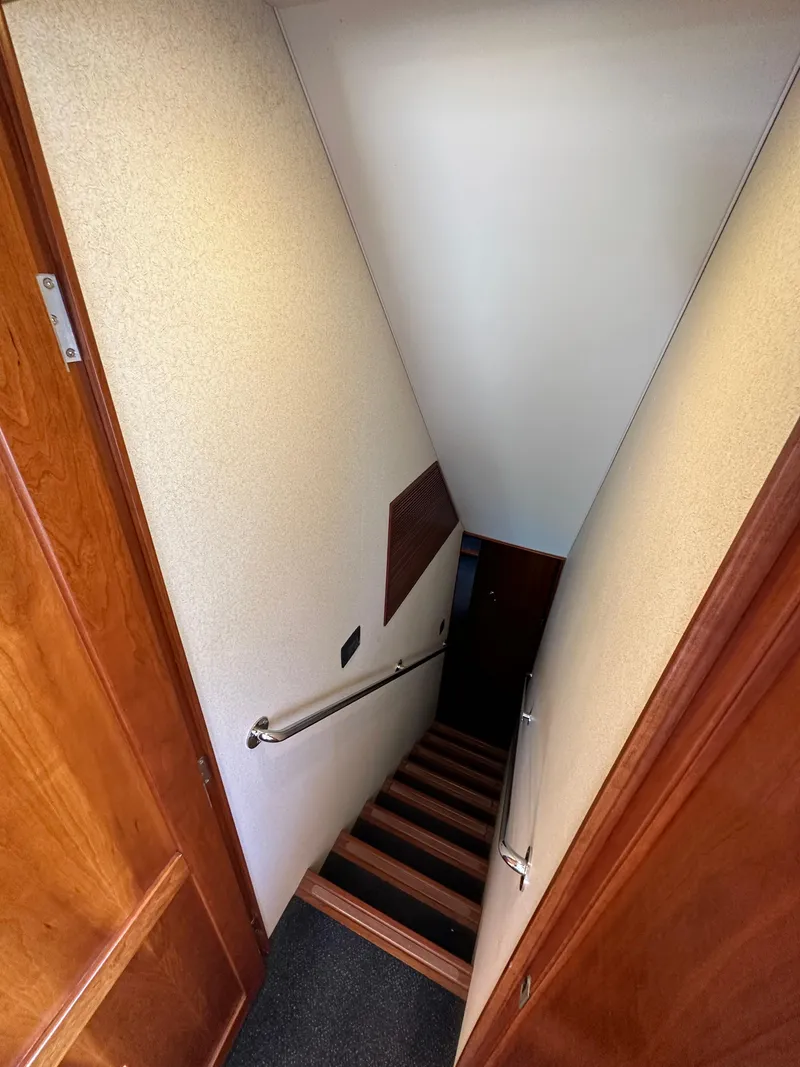 Slide: The Image of Staircase inside 2009 Little Hoquiam 68 Long Range Sportfisher yacht. - 34