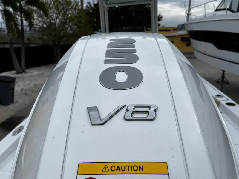 Slide: The Image of 2024 Sportsman Masters 227 Bay Boat with 250 V8 engine. - 6