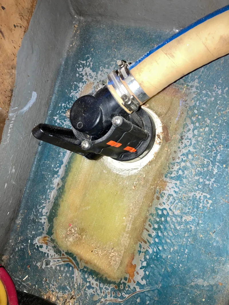 Slide: The Image of Bilge pump in a 1977 Baltic 42 sailboat. - 30