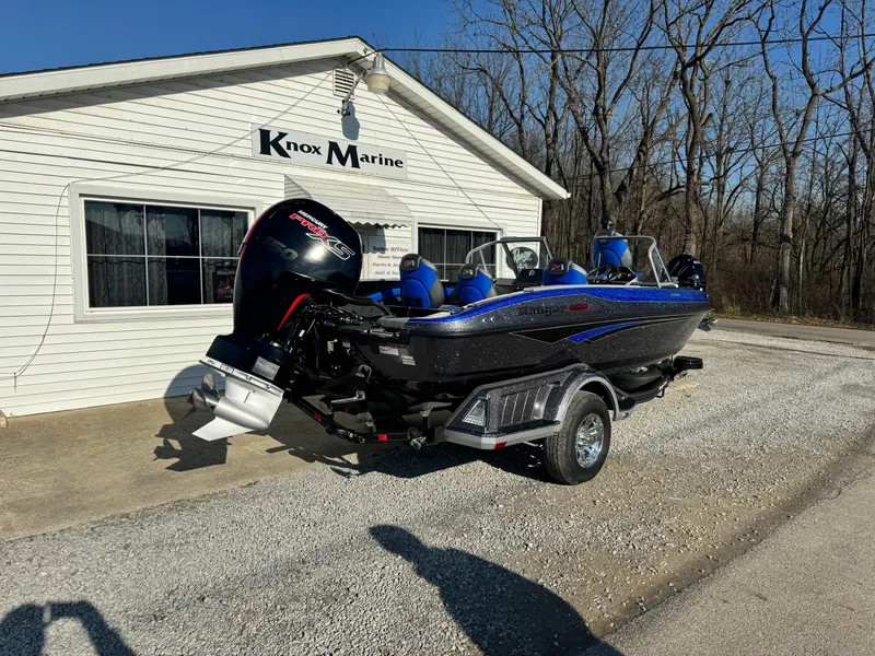 Slide: The Image of 2024 Ranger 1880MS boat at Knox Marine dealership. - 3