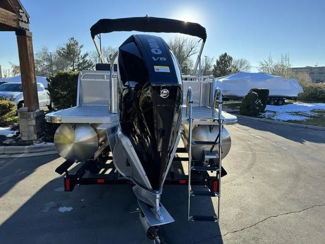 Slide: The Image of 2024 Avalon LSZ Versatile Rear Lounger 23 FT pontoon boat with powerful engine. - 6