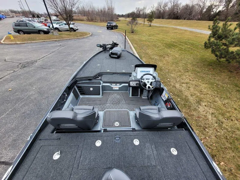 Slide: The Image of 2024 Nitro Z21 XL Pro fishing boat with advanced navigation system. - 4