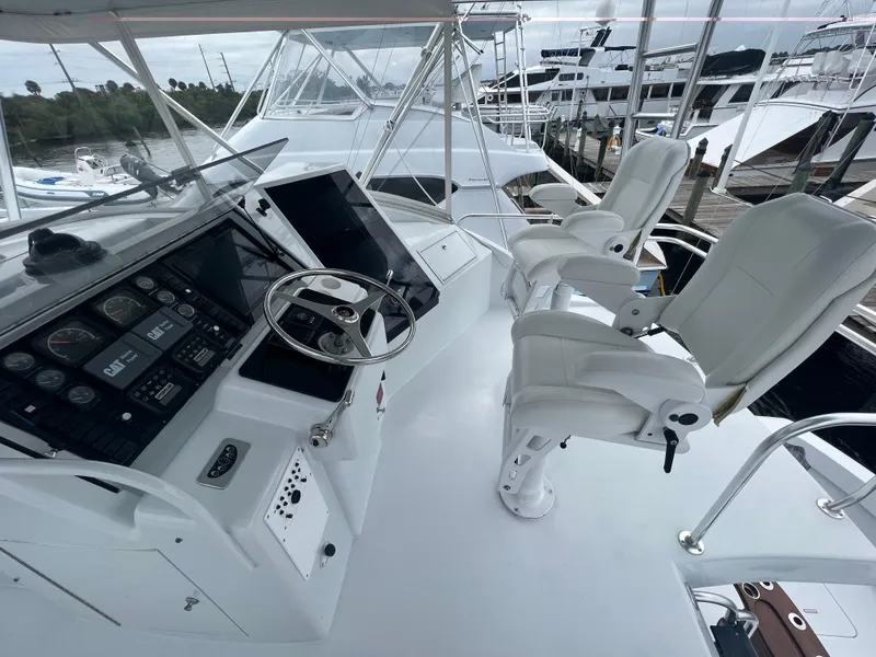 Slide: The Image of Hatteras 60 Down Time - Helm - 8