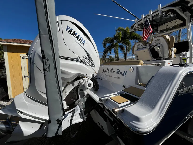 Slide: The Image of 2021 Sportsman Heritage 251 Center Console with Yamaha outboard motor. - 5