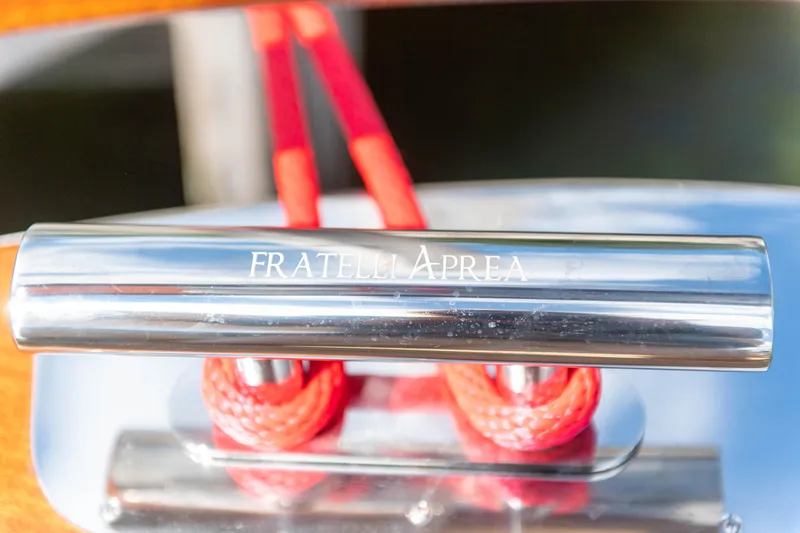 Slide: The Image of Fratelli Aprea Sorrento 32 boat cleat with red ropes, 2020 model. - 8