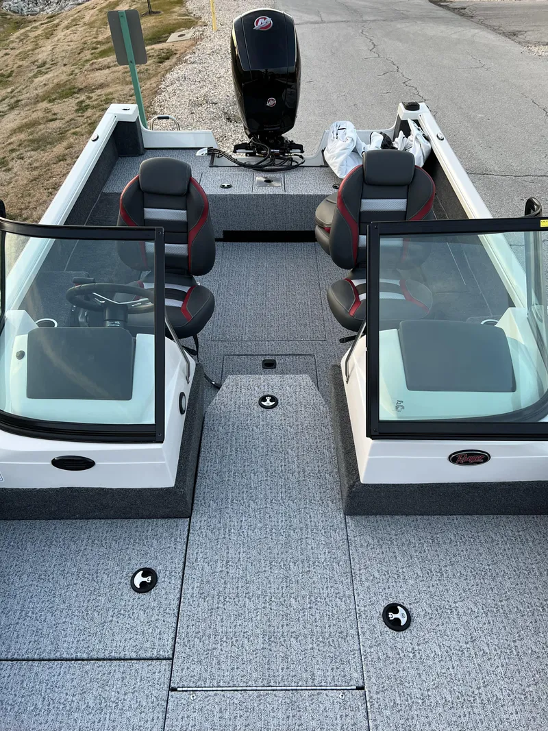 Slide: The Image of 2024 Ranger VS1882SC Angler fishing boat on trailer. - 10