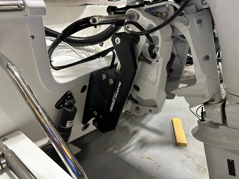 Slide: The Image of 2024 Sea Pro 172 Bay boat engine mount and hydraulic system. - 16