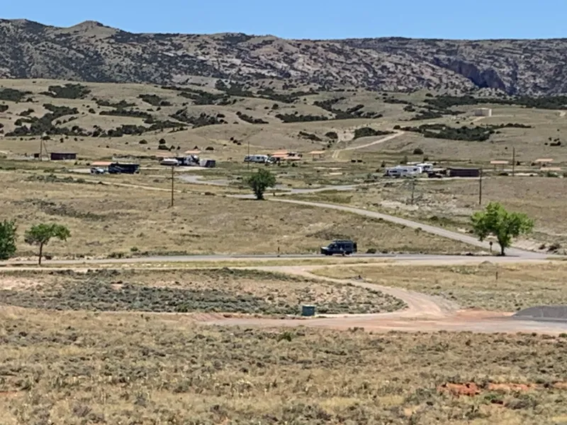 Slide: The Image of Rural landscape with scattered houses and a winding road, 1987 Custom Tour Boat and Business. - 49