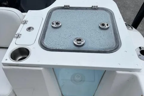 Slide: The Image of 2024 Sea Fox 268 Commander livewell and storage compartment. - 9
