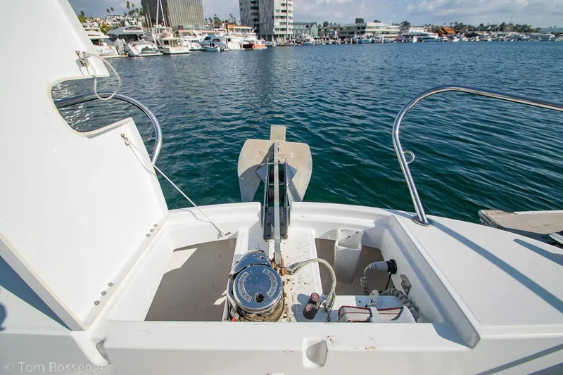 Slide: The Image of Beneteau Flyer 9 (2022) boat deck with marina view in the background. - 25