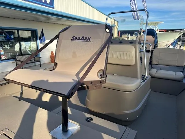 Slide: The Image of 2024 SeaArk 2072 VFX Elite CC boat with seating and console. - 6