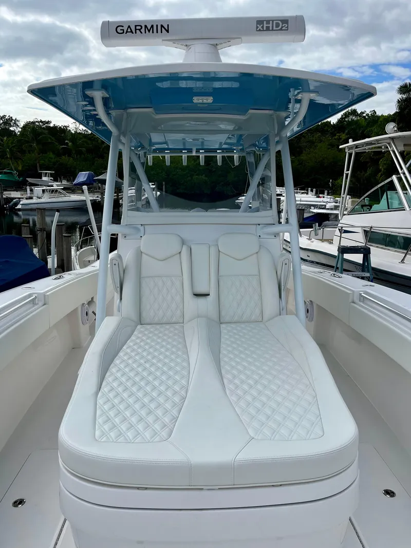 Slide: The Image of 2023 Invincible 36' Open Fisherman boat with Garmin xHD2 radar and luxurious seating. - 7