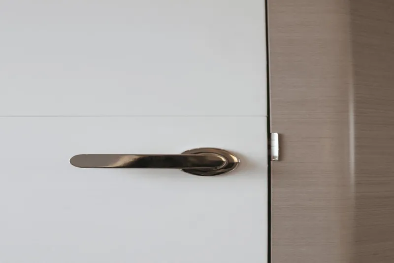 Slide: The Image of Modern door handle on Ocean Alexander 32E yacht, 2023 model. - 43