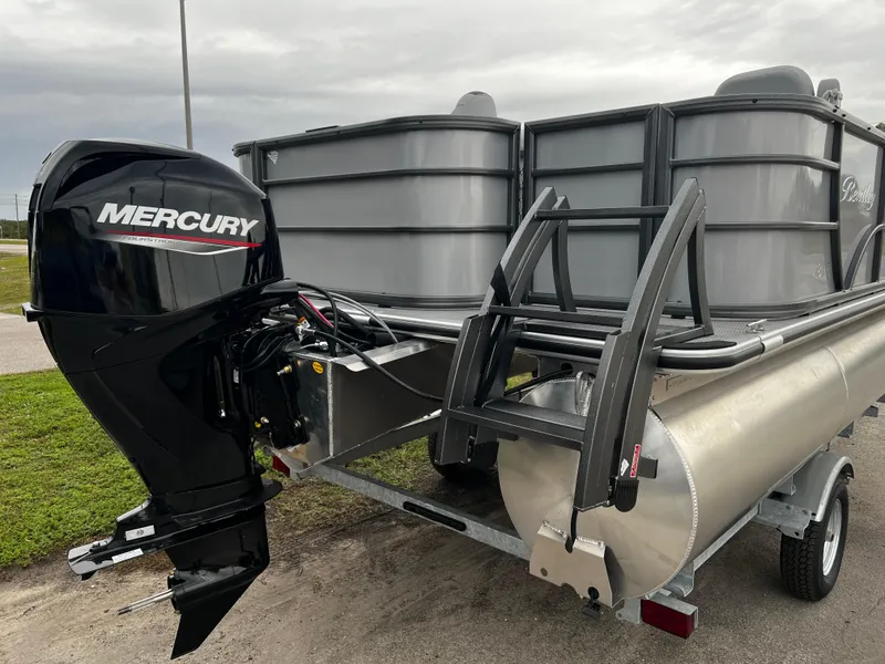 Slide: The Image of 2024 Bentley Pontoons LE 180 3 PT with Mercury outboard motor. - 7