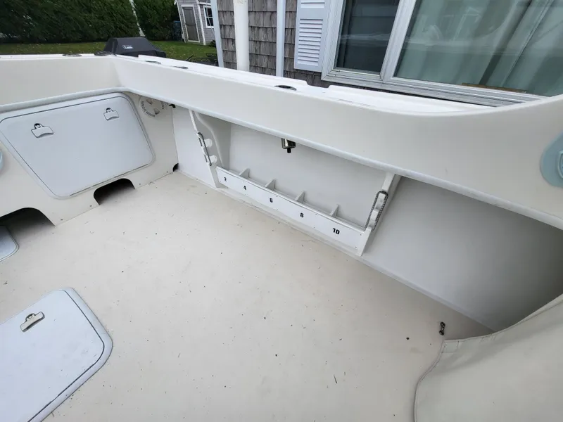 Slide: The Image of 2018 Steiger Craft 21 DV MIAMI boat interior with storage compartments. - 25