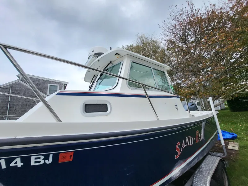 Slide: The Image of 2018 Steiger Craft 21 DV MIAMI boat on trailer, side view. - 5