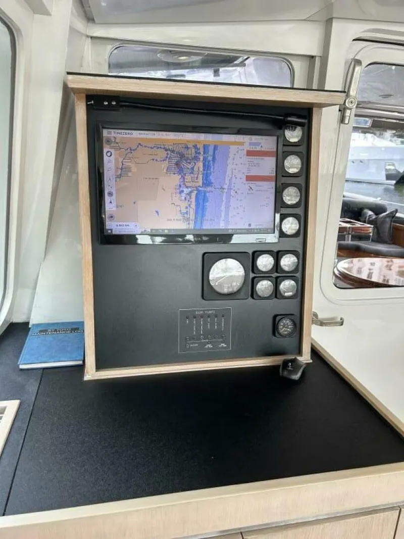 Slide: The Image of Navigation system on 1983 Palmer Johnson 110 Cruising Sloop. - 27