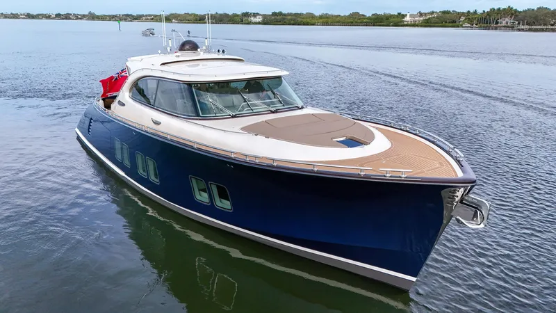 Slide: The Image of 2023 Zeelander 72 luxury yacht cruising on calm waters. - 4