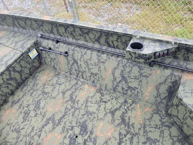 Slide: The Image of 2024 Edge Duck Boats 653DB interior with camouflage design. - 8