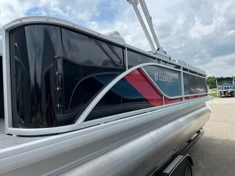 Slide: The Image of 2024 Godfrey Sweetwater 2286 pontoon boat with sleek design and modern features. - 6