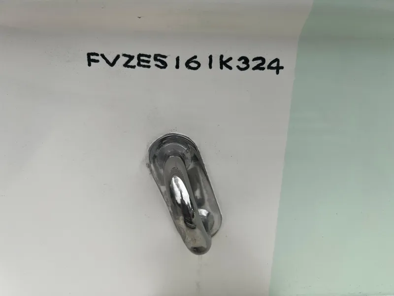 Slide: The Image of 2024 Pioneer 220 Bay Sport boat hull identification number and metal cleat. - 31