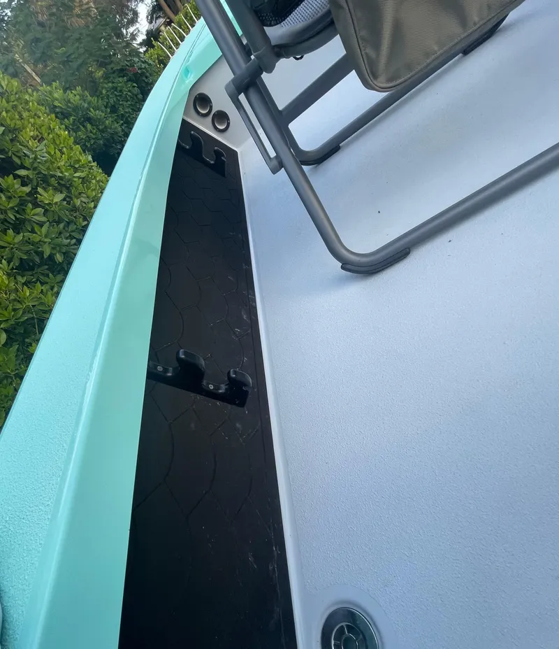 Slide: The Image of 2024 Cayo Boatworks 173 deck and seating area. - 28