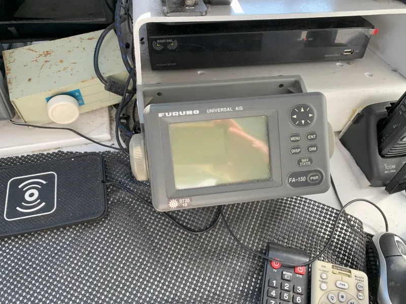 Slide: The Image of Furuno Universal AIS display on Gladding Hearn Hunt Designed 60, 1986 model boat. - 34