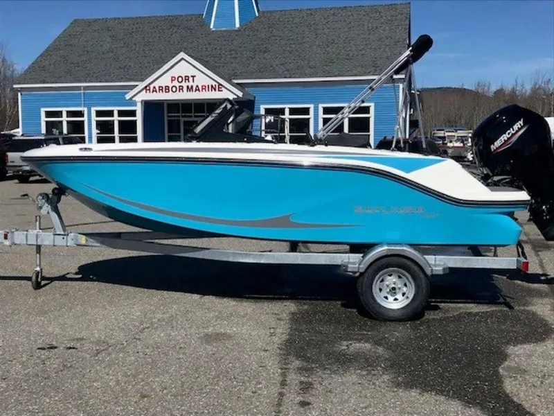 Slide: The Image of 2024 Bayliner M17 boat on trailer at Port Harbor Marine. - 18