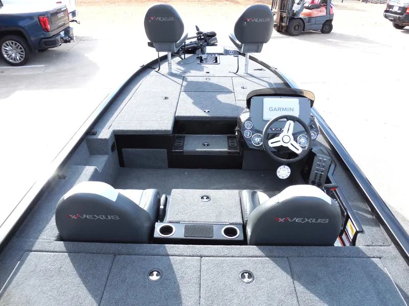 Slide: The Image of 2024 Vexus AVX 1980C fishing boat interior with Garmin navigation system. - 4