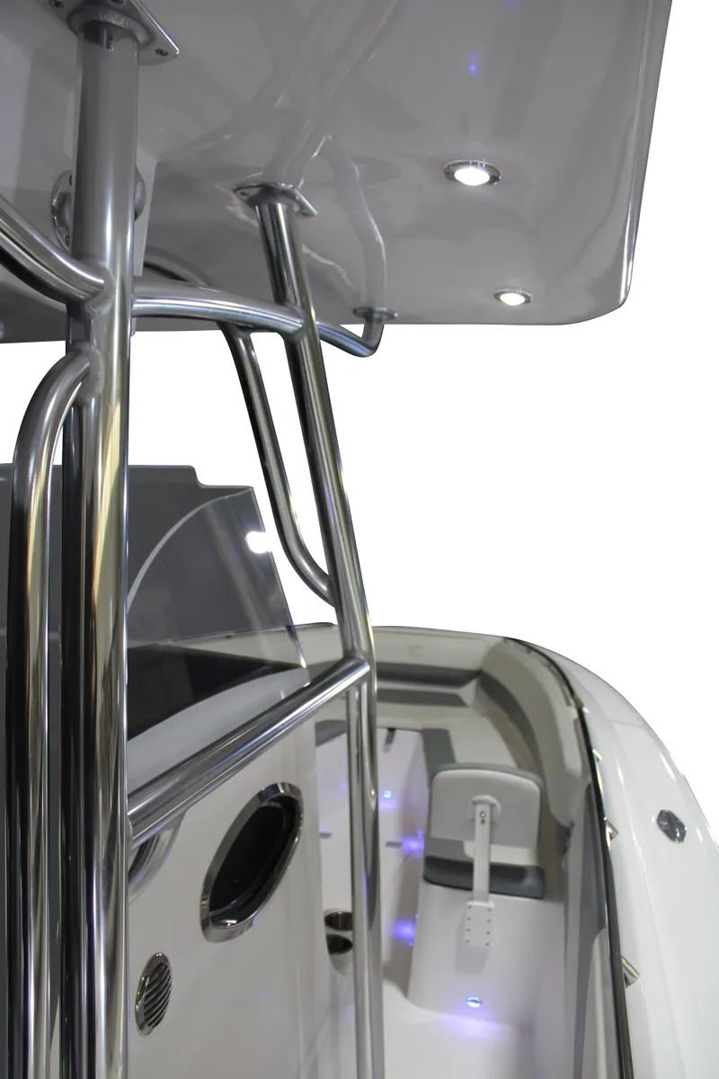 Slide: The Image of 2025 Marlago 35SS boat interior with sleek design and modern features. - 5