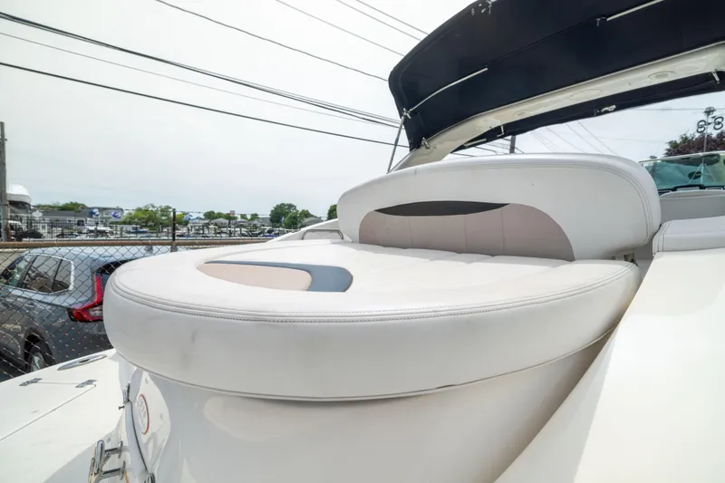 Slide: The Image of 2015 Chaparral 287 SSX boat with luxurious seating and sleek design. - 5