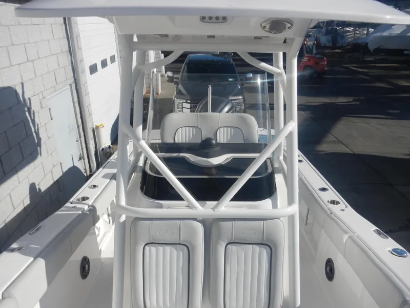 Slide: The Image of 2024 Sea Fox 248 Commander boat with T-top and dual seating. - 4