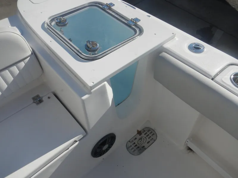 Slide: The Image of 2024 Sea Fox 248 Commander boat interior with livewell and seating. - 8