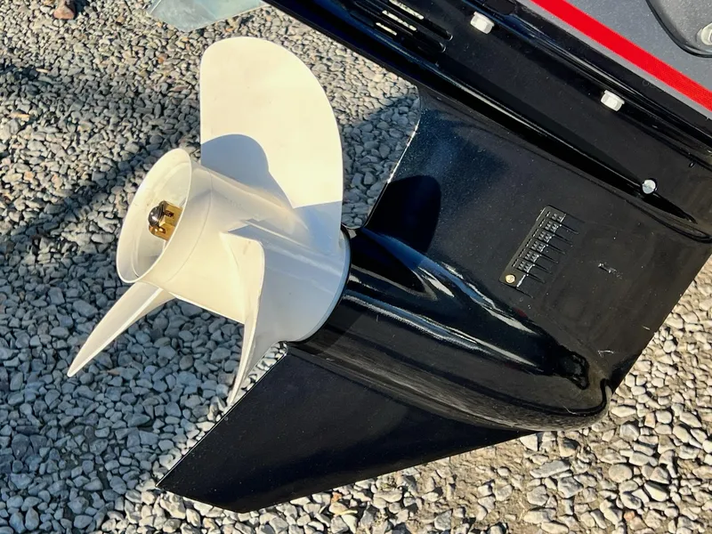 Slide: The Image of Close-up of 2024 Starweld 18 Fusion boat propeller on gravel background. - 39