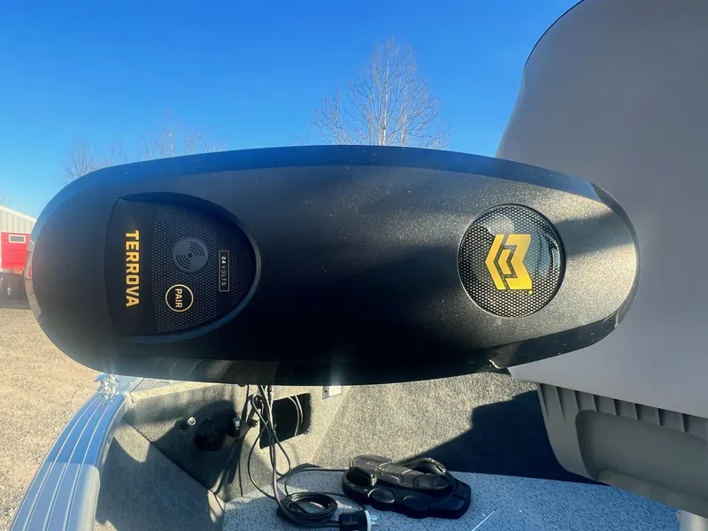 Slide: The Image of 2024 Starweld 18 Fusion boat with Terrova trolling motor. - 6
