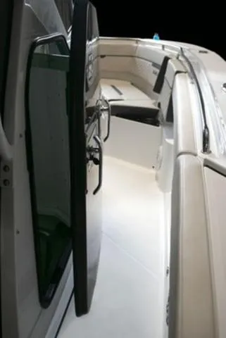 Slide: The Image of 2024 Blackfin 272CC boat interior with sleek design and modern features. - 16