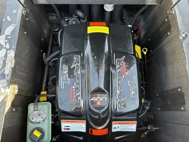 Slide: The Image of 2018 Moomba Mojo engine compartment with Raptor 6.2L motor. - 19