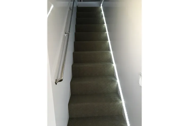 Slide: The Image of Carpeted staircase with handrail, aboard Adonia Azul Trip #1, June 2017. - 34