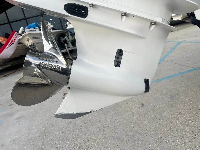 Slide: The Image of 2022 Sea Hunt BX 25 BR boat propeller, shiny stainless steel finish. - 6