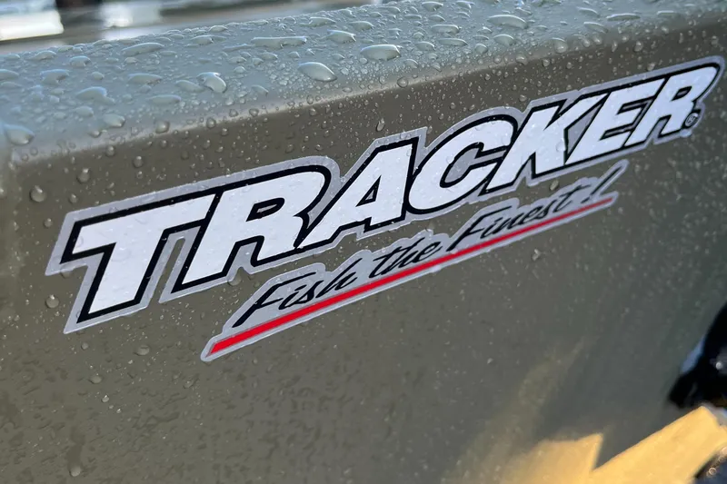 Slide: The Image of 2024 Tracker Grizzly 1754 SC boat with 'Fish the Finest' slogan. - 6
