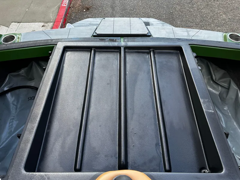 Slide: The Image of 2021 Axis T22 boat rear deck and storage compartments. - 36