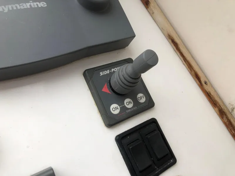 Slide: The Image of Joystick control panel on a 2005 Morgan 31 boat. - 13