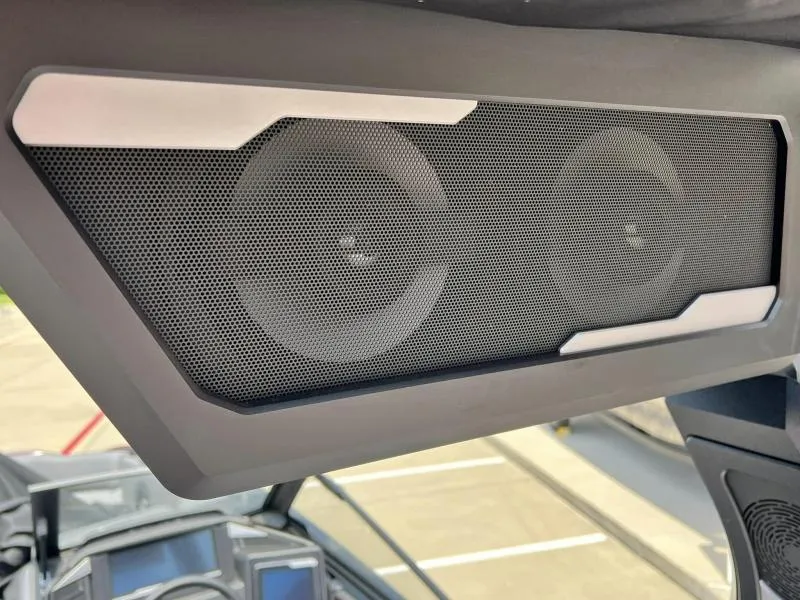 Slide: The Image of 2024 Supra SA 400 boat speaker system close-up. - 15