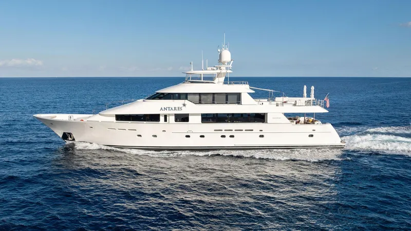 Slide: The Image of Westport 130 yacht cruising on the ocean, 2008 model. - 0