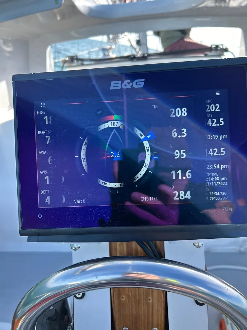 Slide: The Image of B&G navigation display on 1985 Cape Dory 270 sailboat. - 40