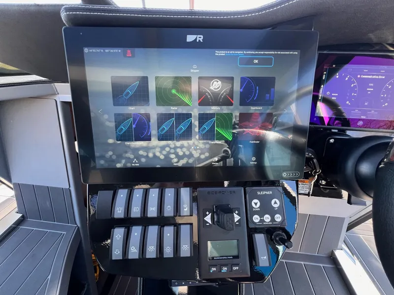 Slide: The Image of Control panel of the 2024 G-Force G-Force 10 boat with touchscreen display. - 24