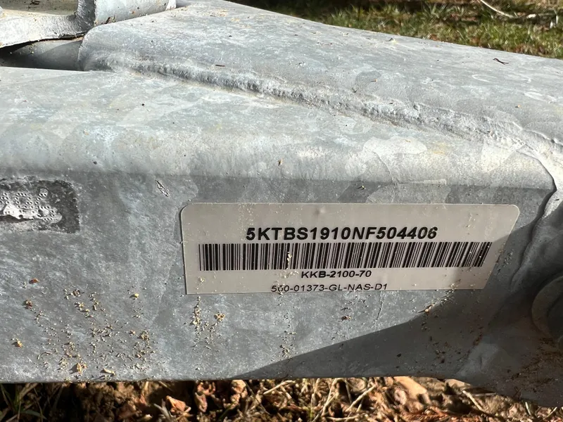 Slide: The Image of Close-up of a Brig Inflatables Navigator 520 (2021) serial number plate. - 21